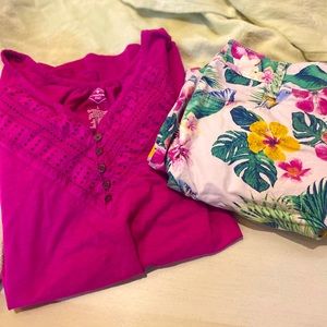 Woman’s shirt/skirt set